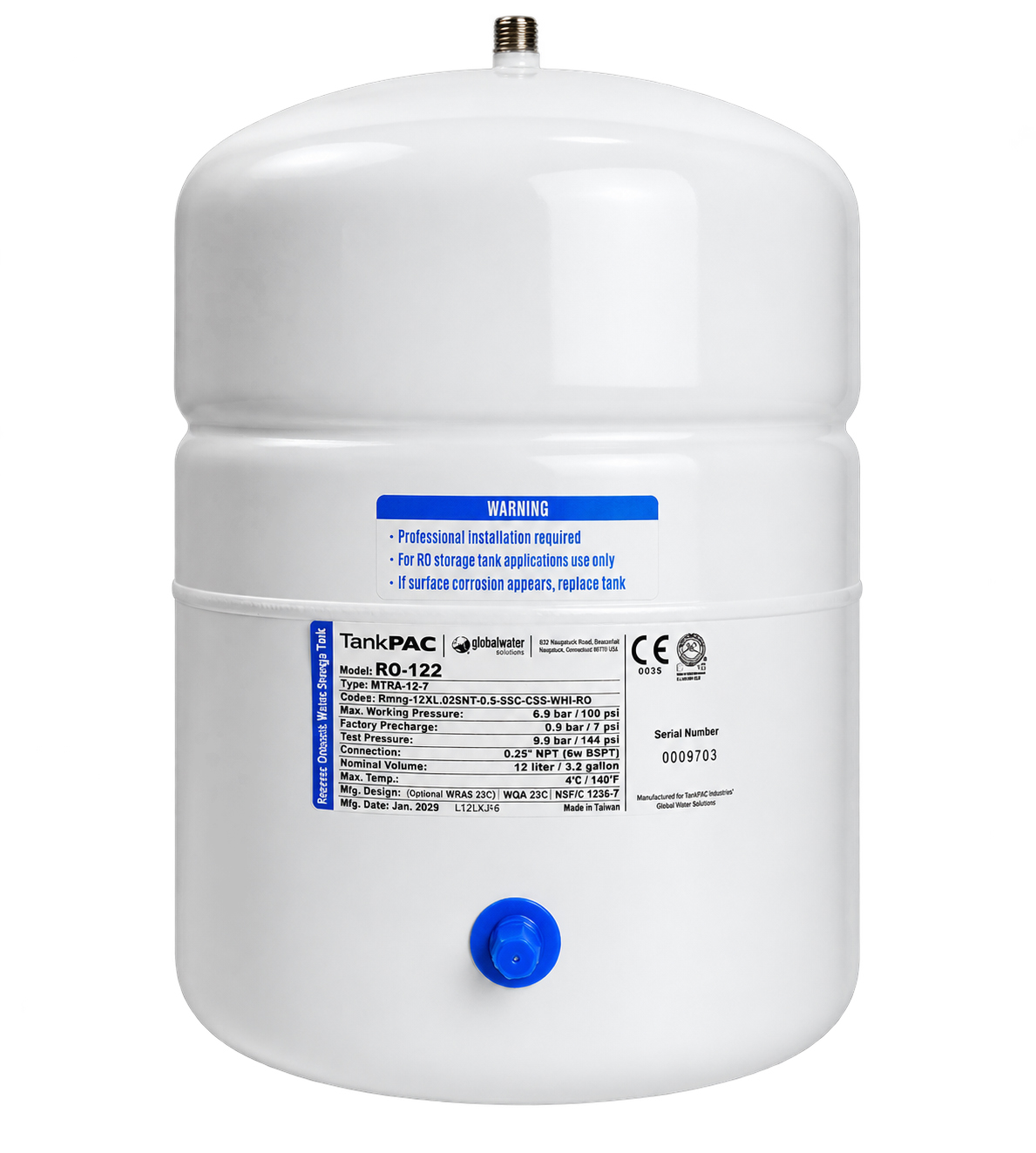 TANKPAC (PAE) 2.2 GL METAL BEYAZ TANK