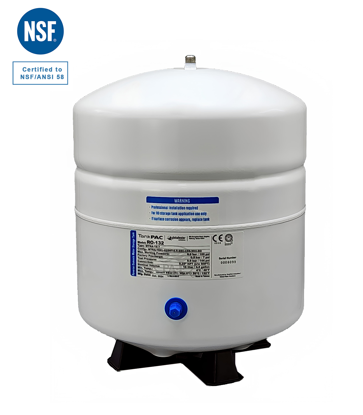 TANKPAC (PAE) 3.2 GL. METAL BEYAZ TANK
