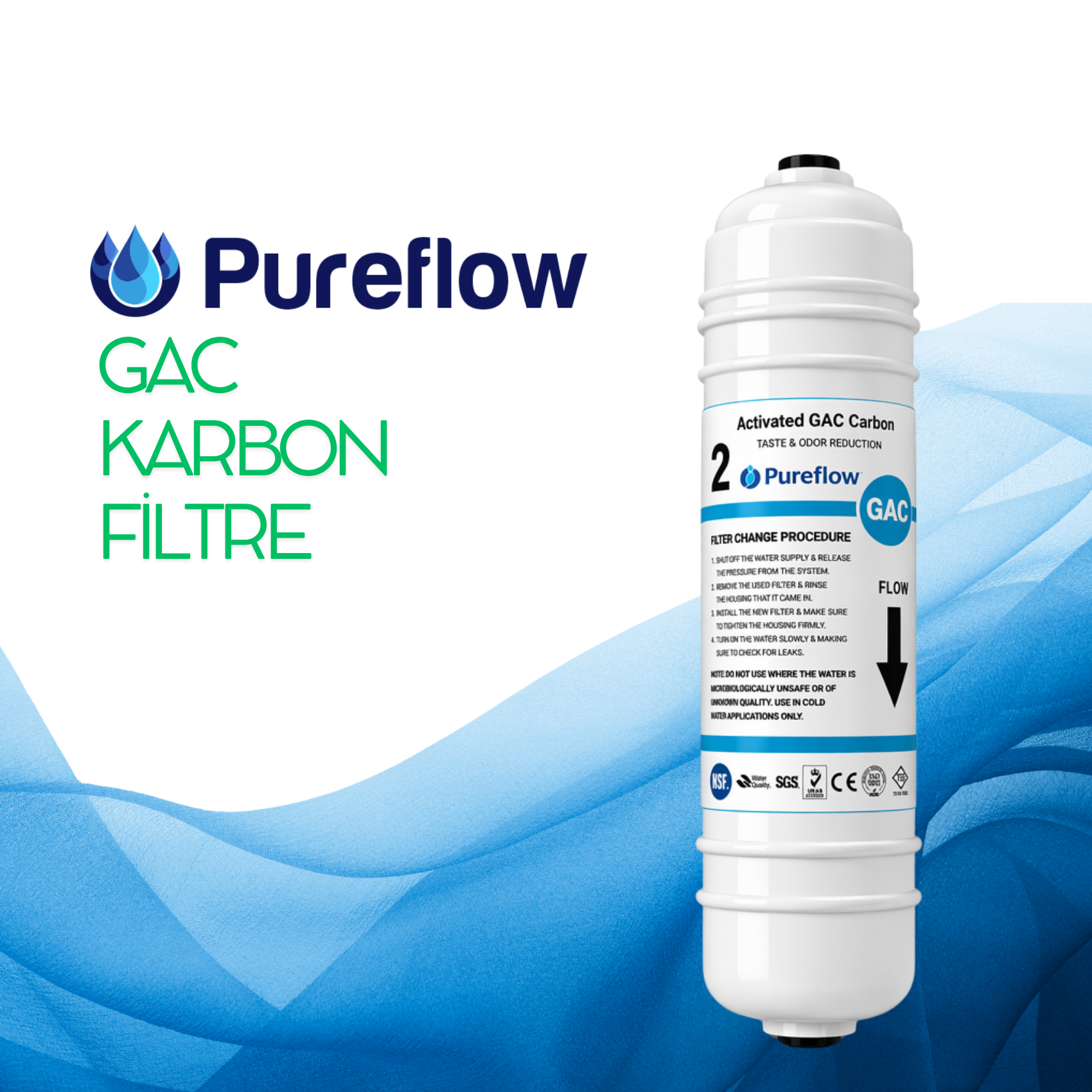 Pureflow GAC Karbon Filtre